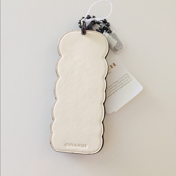 Coach Keychain FOB Bag Charm Signature Large 4” Retro Neon Sign Coach Hangtag - Picture 7 of 8